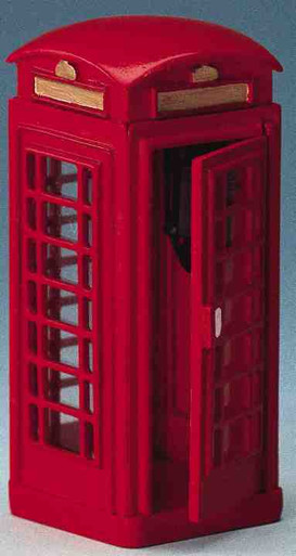 44176 -  Telephone Booth - Lemax Christmas Village Misc. Accessories
