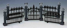 44139 -  Gargoyle Fence, Set of 5 - Lemax Spooky Town Halloween Village Accessories