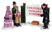 62317 -  Christmas Pageant Tonight, Set of 4 - Lemax Christmas Village Figurines