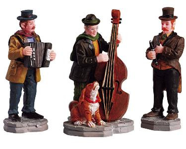 52035 -  Streetside Trio, Set of 3 - Lemax Christmas Village Figurines