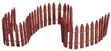84813 -  18" Wired Wooden Fence - Lemax Christmas Village Misc. Accessories