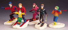 92357 -  Winter Fun Christmas Figurines, Set of 5 - Lemax Christmas Village Figurines