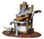 22003 - Rocking Chair Skeleton  - Lemax Spooky Town Halloween Village Figurines