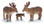 62242 -  Reindeer, Set of 3 - Lemax Christmas Village Figurines