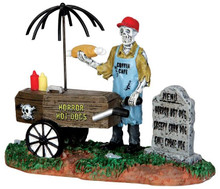42215 - Ghoul Hot Dog Vendor  - Lemax Spooky Town Halloween Village Figurines