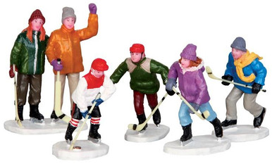 42240 - The Home Team, Set of 5  - Lemax Christmas Village Figurines