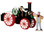 43072 - Snowy Steam Tractor  - Lemax Christmas Village Table Pieces