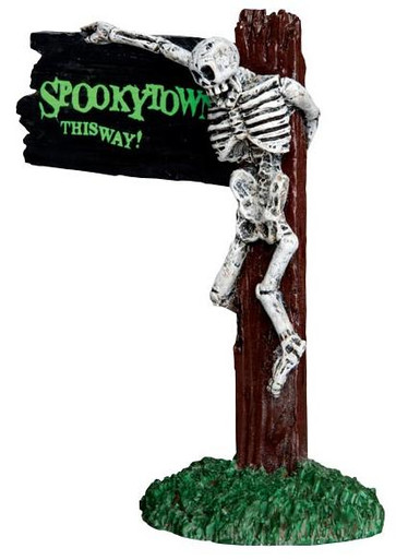 44743 - Spooky Town This Way  - Lemax Spooky Town Halloween Village Accessories