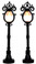 44757 - Parisian Street Lamps, Set of 2, Battery-Operated (4.5v) - Lemax Christmas Village Misc. Accessories