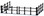 44789 - Canal Fence, Set of 4 - Lemax Christmas Village Misc. Accessories