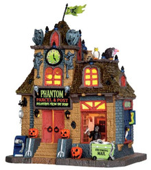 45667 - Phantom Parcel & Post  - Lemax Spooky Town Halloween Village Houses & Buildings