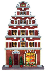 45732 - Cheese Seller, Battery-Operated (4.5v)  - Lemax Christmas Village Facades