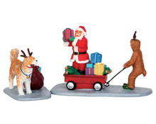 52326 - Playing Santa, Set of 2 - Lemax Christmas Figurines