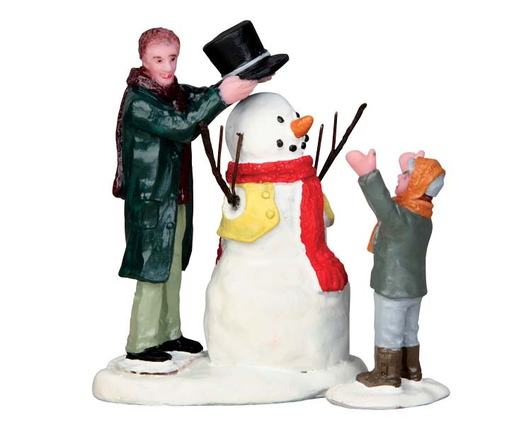 Ring Around The Snowman Lemax Set Of 3 