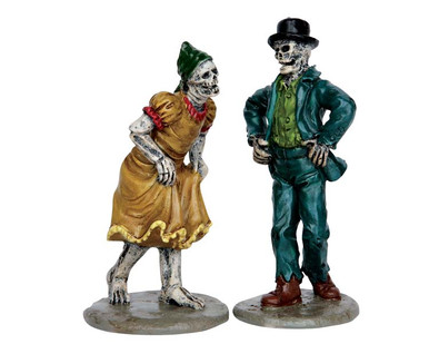 62422 - Skeleton Jig, Set of 2 - Lemax Spooky Town Figurines