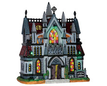 65072 - All Hallows Cathedral, with 4.5-Volt Adaptor - Lemax Spooky Town Houses