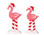 74209 - Pink Flamingos, Set of 2 - Lemax Sugar N Spice Accessories