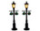 74231 - Old English Lamp Post, Set of 2, Battery-Operated (4.5v) - Lemax Misc. Accessories