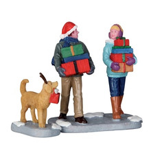 62445 - Christmas Party, Set of 2 - Lemax Figurines