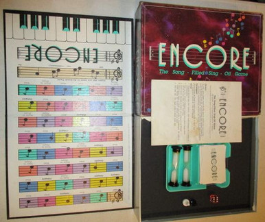 Vintage Board Games - Encore - the Song-Filled Sing-Off Game - Parker Brothers