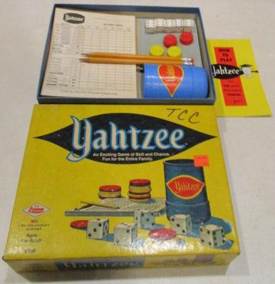Vintage Board Games - Yahtzee - 1973 - Lowe