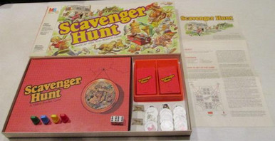 Vintage Board Games - Scavenger Hunt - 1983 - Milton Bradley