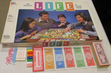 Vintage Board Games - Life - 1985 - Milton Bradley