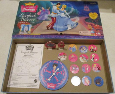 Vintage Board Games - Walt Disney's Cinderella - Storybook Princess - 1998