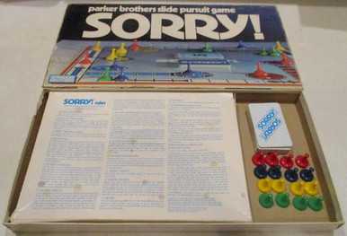 Vintage Board Games - Sorry - 1972