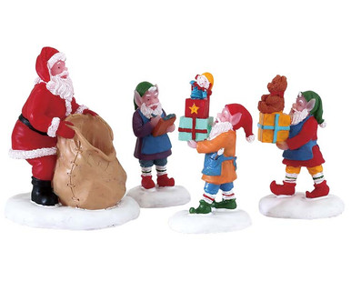 72553 - Present Procession, Set of 4 - Lemax Figurines