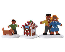 72569 - Fido's New House, Set of 3 - Lemax Sugar N Spice Figurines