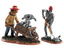 82573 - Ghoulish Gardeners, Set of 2 - Lemax Spooky Town Figurines