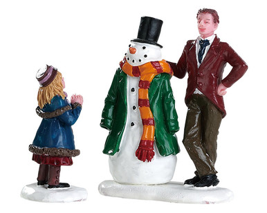 82585 - Dad's Snowman, Set of 2 - Lemax Figurines