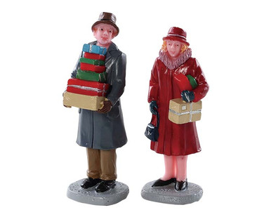 82609 - Mailing Frenzy, Set of 2 - Lemax Figurines