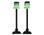 84337 - Frankenstein Lamp Post, Set of 2, Battery-Operated (4.5v) - Lemax Spooky Town Accessories