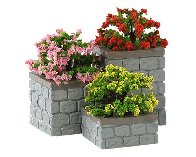 84380 - Flower Bed Boxes, Set of 3 - Lemax Misc. Accessories