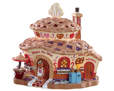 85437 - Ginger's Pie Shop, Battery-Operated (4.5-Volt) - Lemax Sugar N Spice Houses