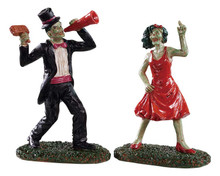 92730 - The Dancing Dead, Set of 2 - Lemax Spooky Town Figurines