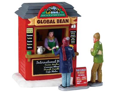 93439 - Global Bean Coffee Kiosk - Lemax Table Pieces