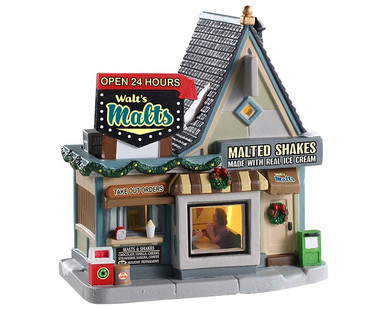 95533 - Walt's Malts - Lemax Jukebox Junction