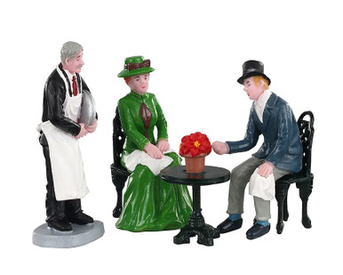 02925 - Café Society, Set of 4 - Lemax Figurines