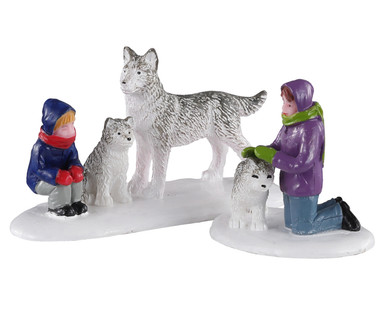 02941 - Future Sled Dogs, Set of 2 - Lemax Figurines