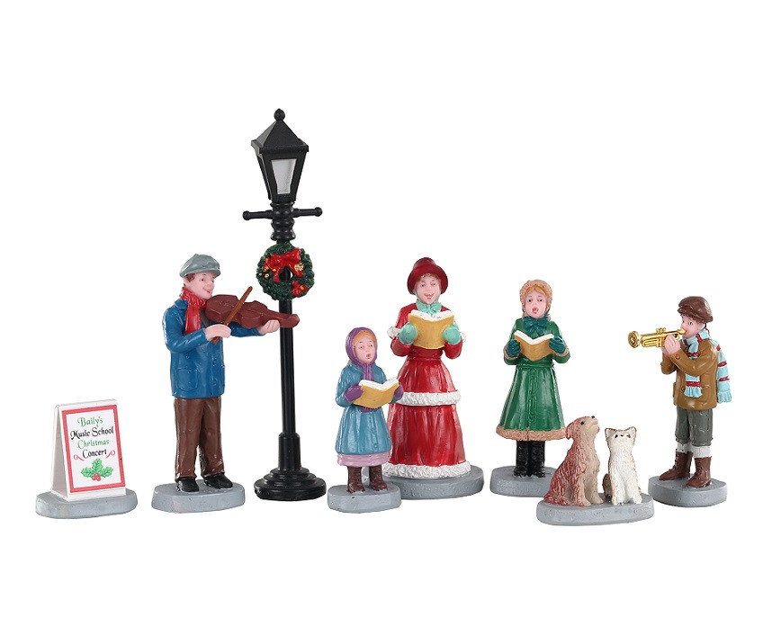 02949 - Baily's Music School Carolers, Set of 8 - Lemax Figurines -  Villages of Fun