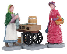 02950 - Fresh Fish for Sale, Set of 3 - Lemax Figurines