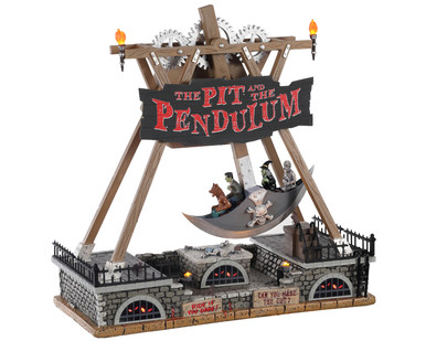 04704 - The Pit and the Pendulum, with 4.5-volt  Adaptor (AA) - Lemax Spooky Town Accessories