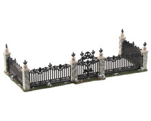 04713 - Bat Fence Gate, Set of 5 - Lemax Spooky Town Accessories
