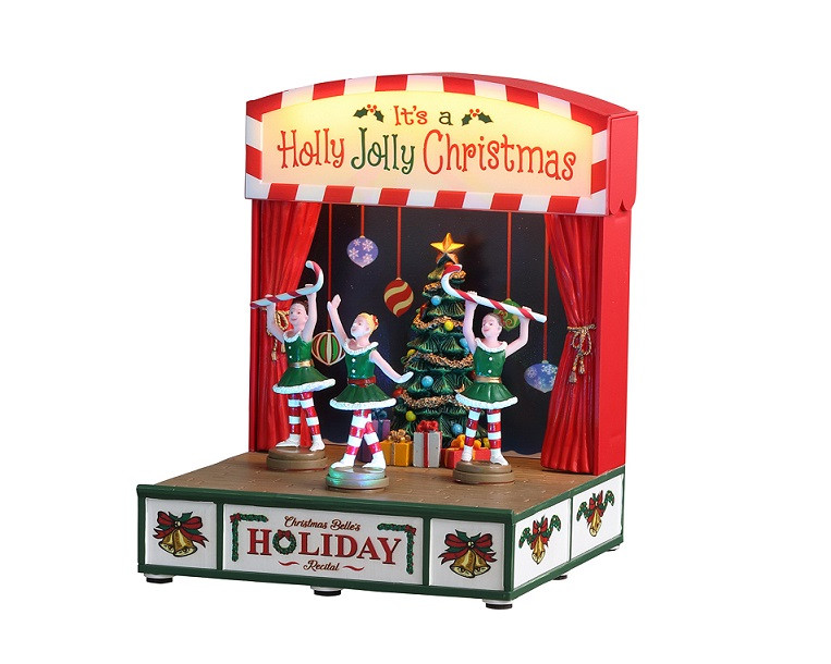 Lemax Porcelain Village Accessory 5 Tall Battery Operated Merry-Go-Round Holiday Merry-Go-Round