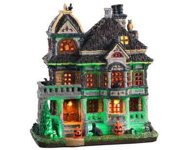 05609 - Grimsbury Haunted House, with 4.5-volt Adaptor (AA) - Lemax Spooky Town Houses