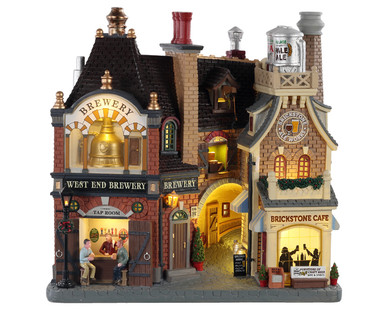05618 - Beersmith Row, Battery-Operated (4.5-Volt) - Lemax Facades