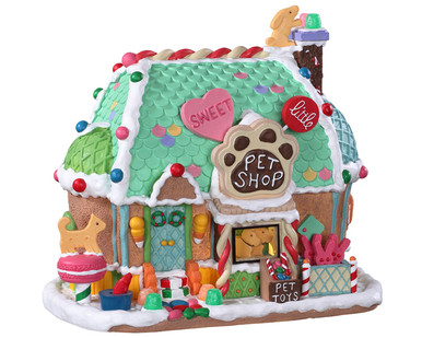 95528 - Sweet Little Pet Shop, Battery-Operated (4.5-Volt) - Lemax Sugar N Spice Houses